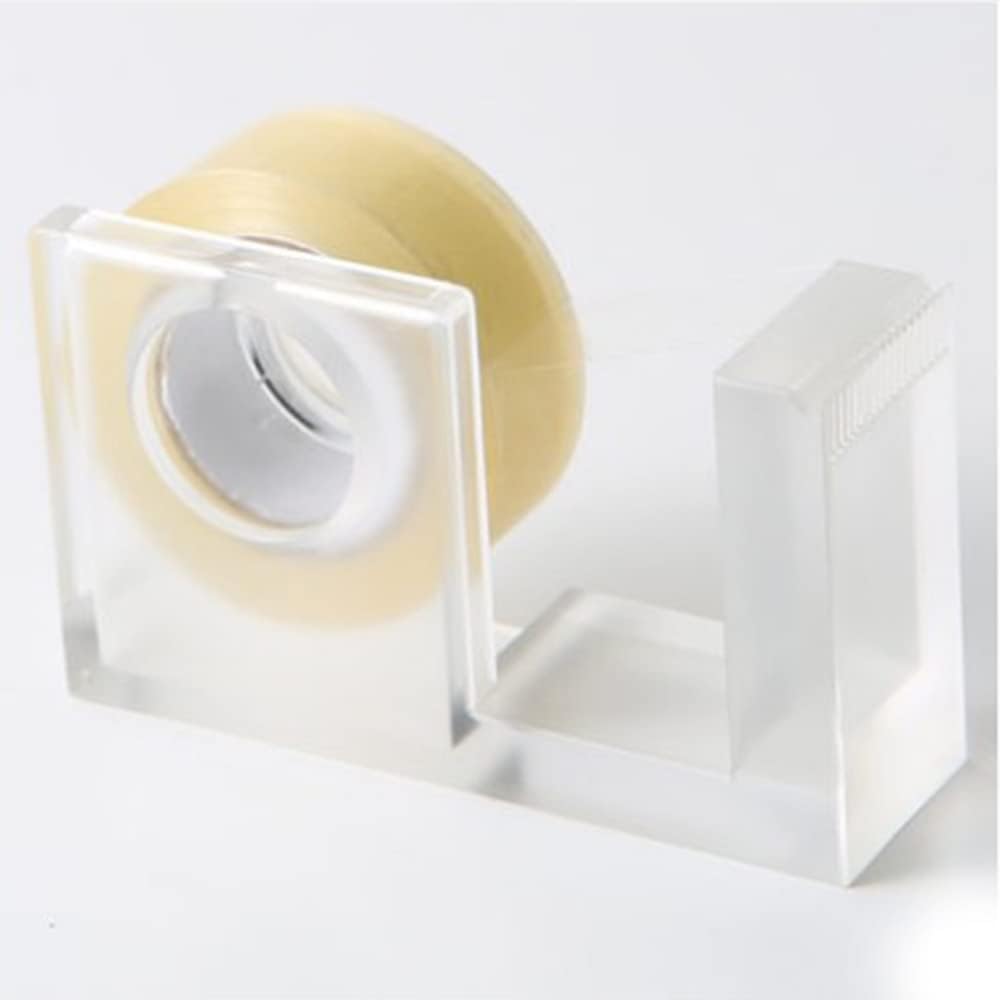 Dispenser per nastro adesivo, Dispenser for nastro adesivo acrilico da tavolo - Taglierina magica for ufficio e uso domestico