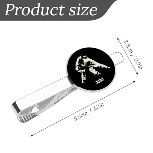 Judo Design Tie Clips for Men 2 Pack Classic Tie Bar Pinch Clips for Wedding Anniversary Business2