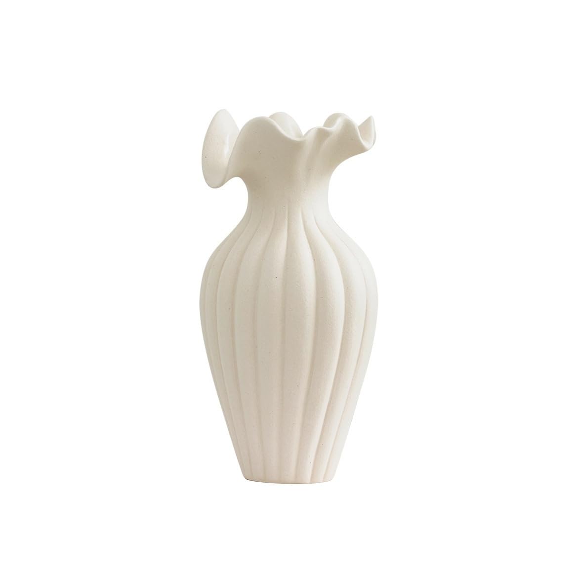 Vase Ceramic Petal Mouth Ceramic Vase Home Flower Arrangement Desktop Decoration Ornaments Ceramic Vase(S)