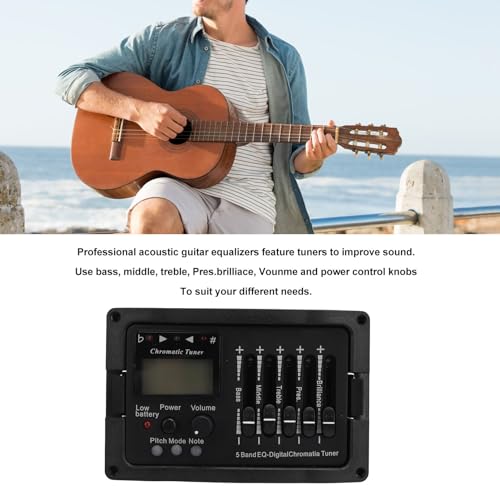 Préampli EQ pour guitare acoustique électrique Jeffergarden à micro intégré