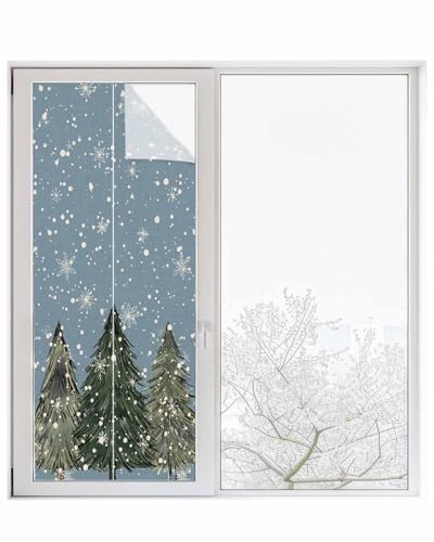 Película adhesiva para ventana de vitral Navidad 29.5"x78.7" miniatura 2