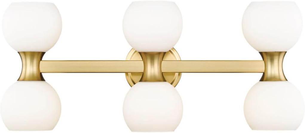 Z-Lite 494-6V-MGLD Artemis Vanity, 6-Light 360 Total Watts, Modern Gold