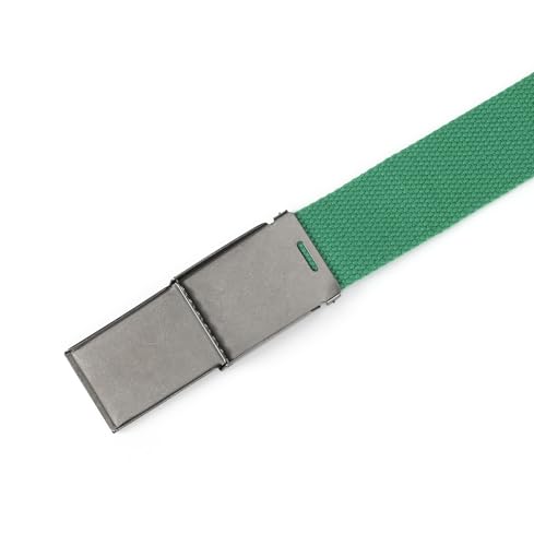 Image of Mile High Life Canvas Web Belt | Cut to Fit Up to 52 inch | Flip-Top Matte Silver Nickel Buckle 12 Colors
