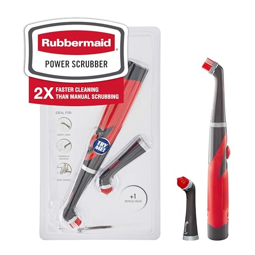Rubbermaid Reveal Power Scrubber with Multi-Purpose & Grout Head, Cordless