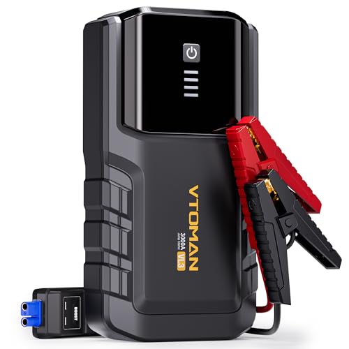 VTOMAN VL3 Jump Starter Upgraded with LiFePO4 Battery, 3000A Portable Car Battery Booster for Up to 7.0L Gas and 5.0L Di - Detailed View
