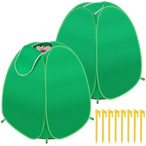 2 Pack Plant Covers Freeze Protection, 28x28x33 Winter Shrub Frost Covers for Outdoor Plants, Warm Plant Protectors Tent for Protecting Fruit Tree Potted Plants and Shrub from Freezing Animals Eating by Phoncoo - Used condition - US$19.42