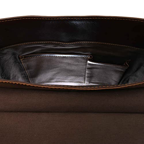 Style N Craft Backpack, Full-Grain Leather Travel Backpack, Light and Dark Brown Combination (392153)3