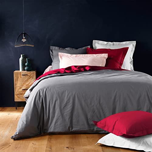 douceur d'intérieur, Bolster Pillow Case 85 x 185 cm Lina Black 100% Cotton - Image 3