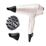 Remington PROluxe Hair Dryer (OPTIheat Technology for Long-Lasting Results, Ionic Conditioning for Frizz Free Hair, Diffuser, 2 Concentrators, Powerful, Professional Results, 2400W) AC9140