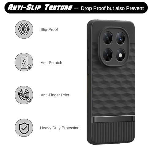 Image of Shockproof Case Compatible with Mi Redmi Note 15 5G | Full Camera Protection | TPU Flexible Back Cover for Mi Redmi Note 15 5G (Matte Black)