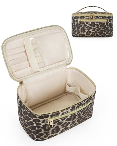 Wandering Nature Makeup Bag Women Travel Make Up Vanity Case with Handle