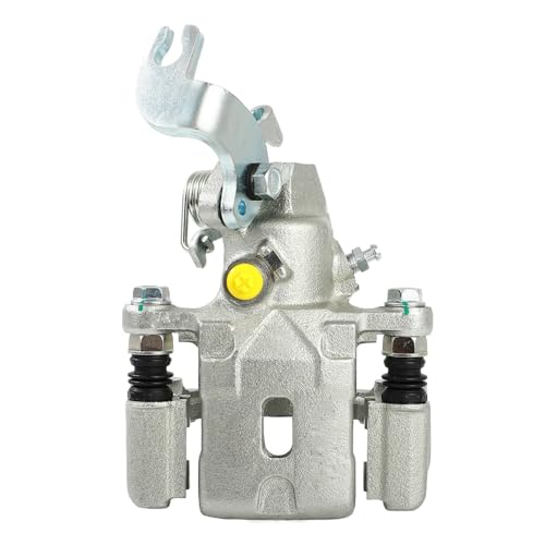 Image of Detroit Axle - Rear Left Brake Caliper for Hyundai Elantra Tiburon Kia Spectra Spectra5, Driver Side Disc Brake Caliper with Bracket Replacement