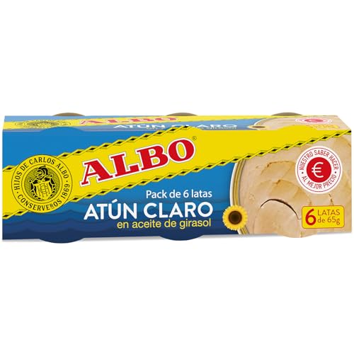ALBO - Atún Claro Aceite Girasol, Hexapack, f. a. RO-70x6 - Pack de 6