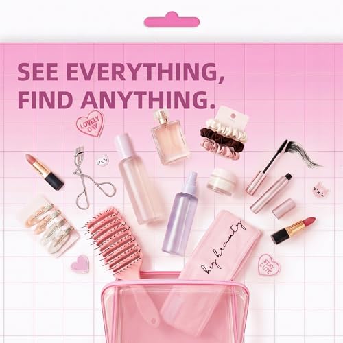 Image of CoiiJoii 3PCS Large Clear Hard Shell Zippered Case, Diaper Bag Organizing Pouches, Waterproof Cosmetic Bag, Kid's Toy Storage Organizer Bins, Pencil Case.