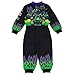 Monster Jam Grave Digger Toddler Boys French Terry Racing Zip Up Coverall Black/Purple 4T