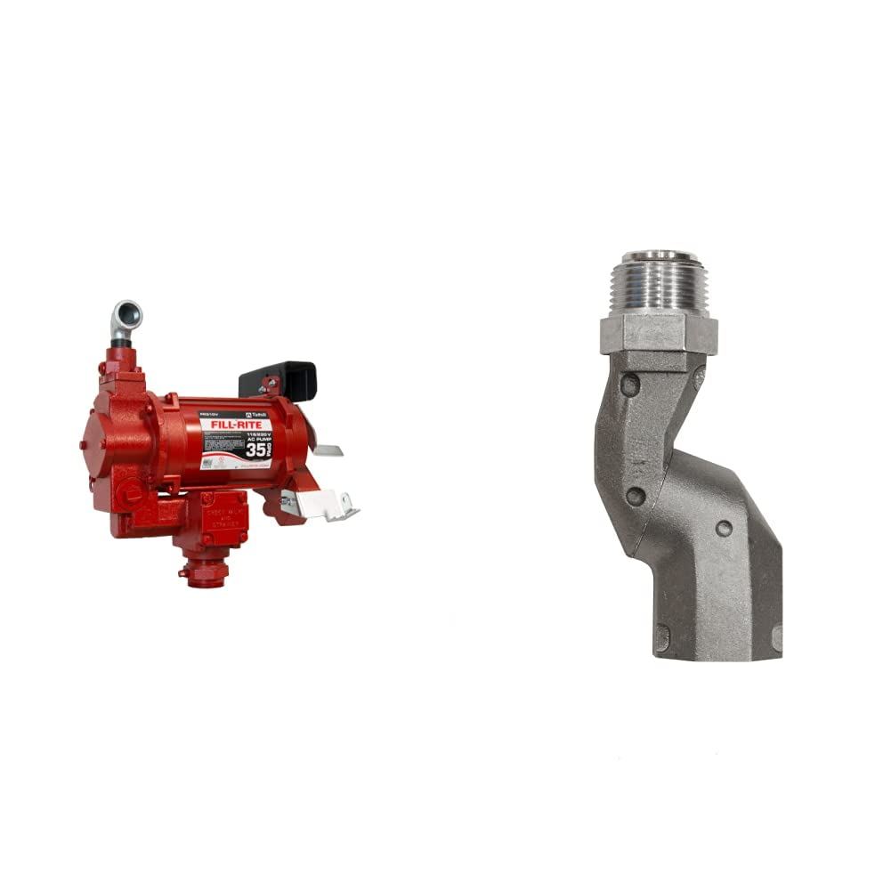 Fill-Rite FR310VN 115V/230V 35 GPM Fuel Transfer Pump and Fill Rite S100H1315 1 Inch Multi Plane Swivel