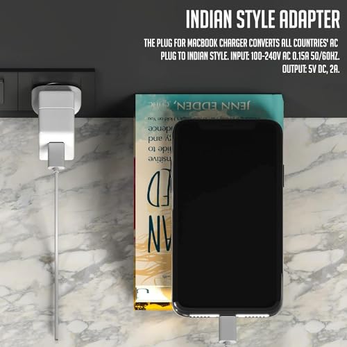 Image of Laprite Indian Style Plug Adapter Duck Head for MacBook, Powerbook, Pro, Air, iPod, iPhone, and iBook Power Adapters