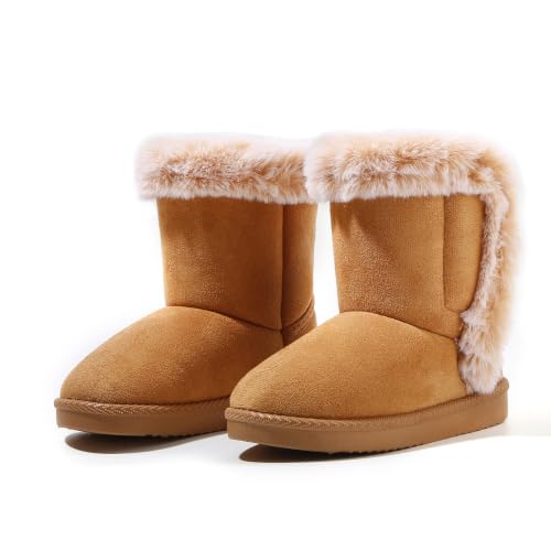 Image of Femizee Girls Boys Warm Winter Boots Kids Outdoor Snow Boots(Toddler /Little Kid)