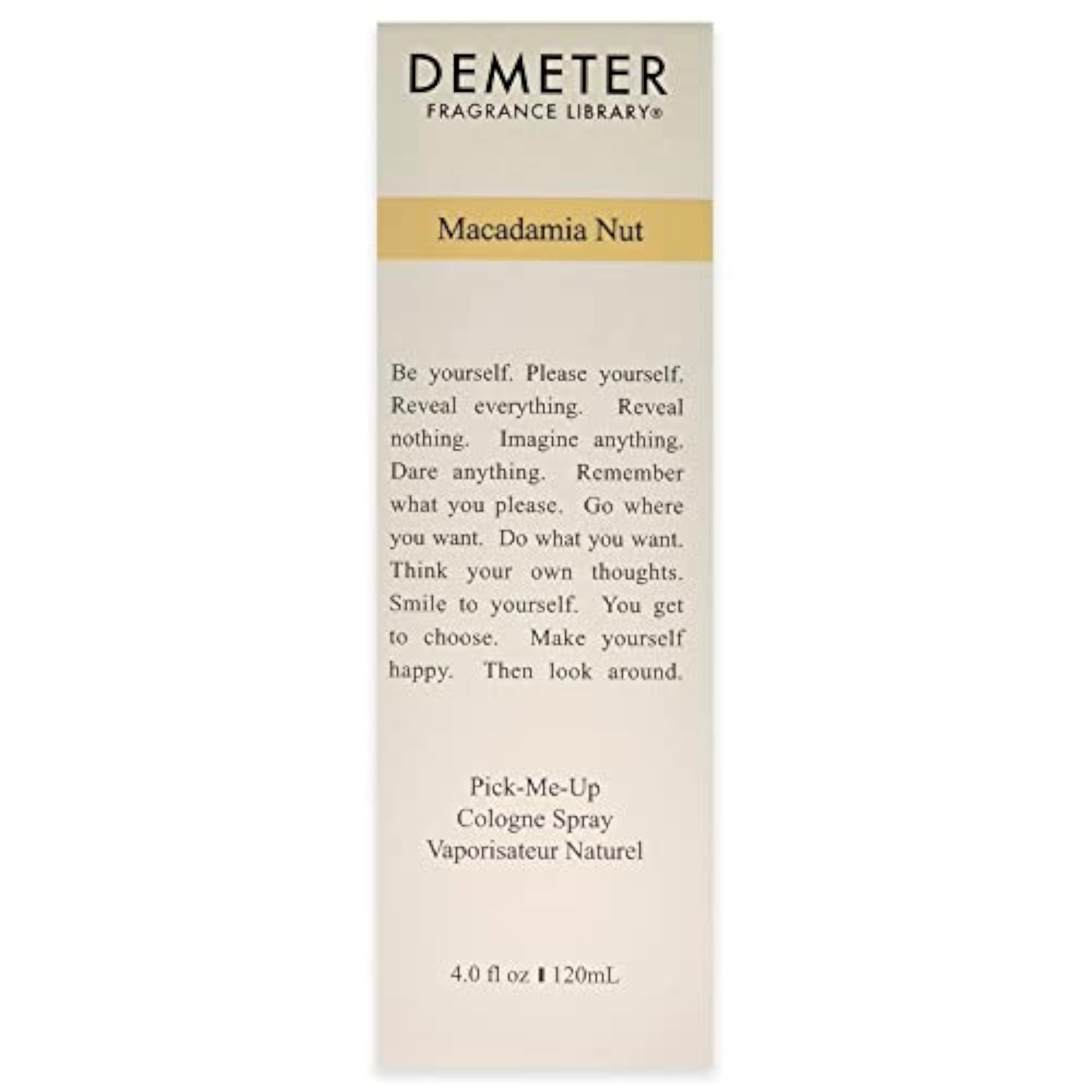 Cologne Spray for Women, Macadamia Nut, 4 Ounce