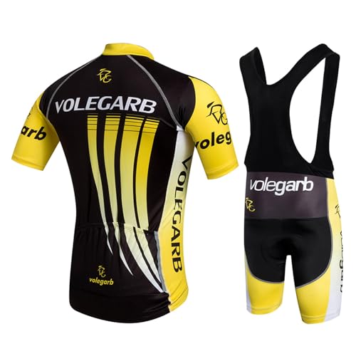 Meicynhoger Ropa Ciclismo Verano para Hombre,Ciclismo Maillot y Culotte Pantalones Cortos Transpirable - imagen 4