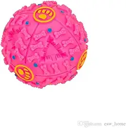 Brinquedo Para Cães Porta Petisco Bola Interativa Pet Apito BOLA PETISQUEIRA (ROSA)