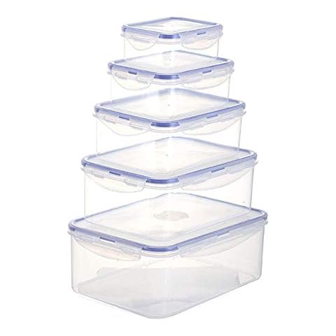 Molinter Food Storage Container Food Storage Box PC Food Storage Container with Lid for Kitchen Sweets Biscuit Preparation Storage (3500 ml) Cover
