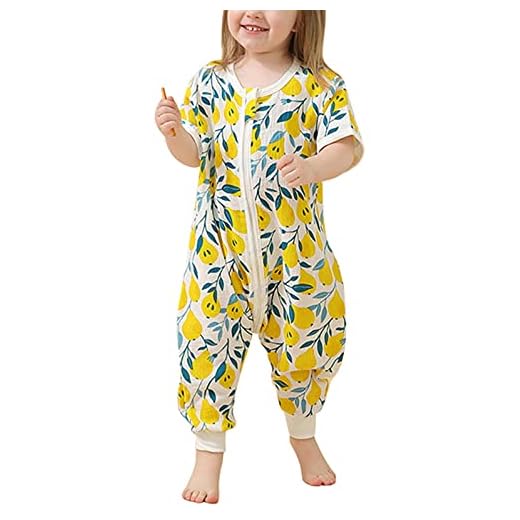 Happy Cherry Sac de Couchage d'été pour Bébé Gigoteuses Douillette à Pieds Confortable Cartoon Design Coton pour bébé de 3 Mois a 5 Ans