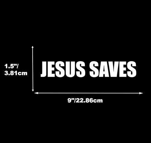 Miniatura 3 de Calcomanía de Jesús salva, Dios cristiano, para automóvil, divertida calcomanía para parachoques de ventana, adecuada para automóviles, camiones, 2