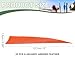 YELARXI Arrow Vanes Turkey Archery Arrows Feather Fletching, 5 Inch Right Wing Fit for Hunting Target Shooting (25Pcs Orange)
