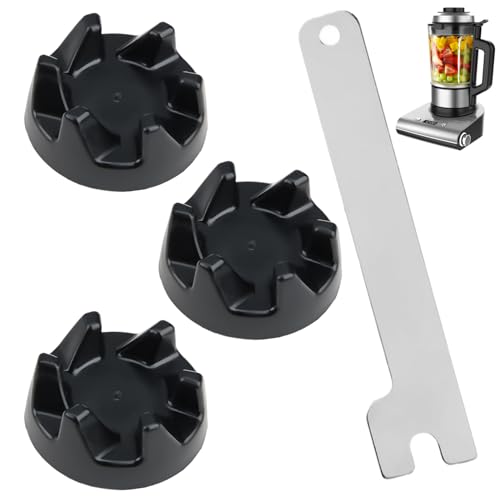 Lot de 3 Pièces Coupleur 9704230 Compatible avec KSB5,Blender Engrenage avec Outil de Suppression, Engrenages pour Blender Kitchenaid,Pieces Détachées de...