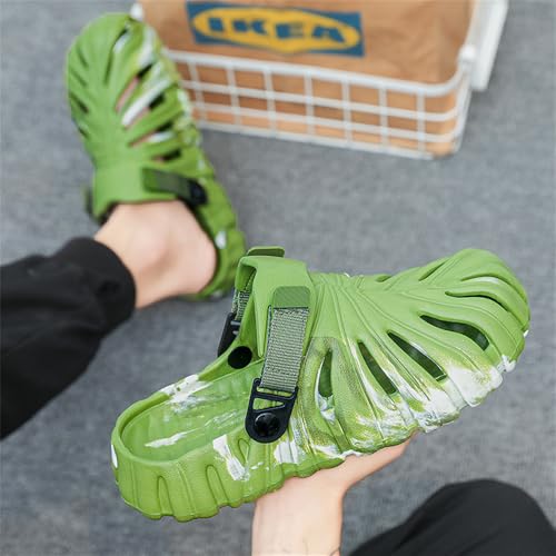 Monstera Slippers,Leaf Thick Sole Pillow Quick Drying Breathable Beach Open Toe Slippers Indoor And Outdoor Slides3