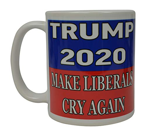 New Arrivals Donald Trump Coffee Mug Presidential Election 2020 Novelty Cup Make Liberals Cry Again