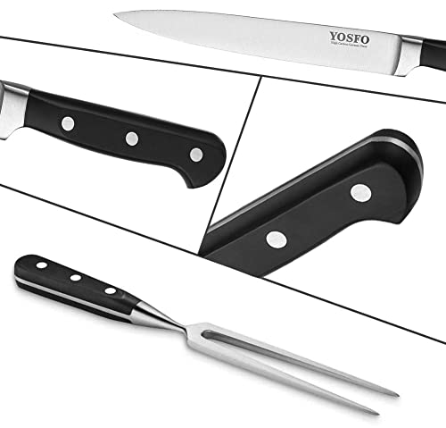 Carving Knife And Fork Set - 8 Inch Professional Meat Carving Knife Set 2 Piece Kitchen Carving Set,Ergonomic Grip, Home Gourmet Bbq Tool Cutlery Knives For Brisket, Meat, Roast, Ham And Turkey #TOP5