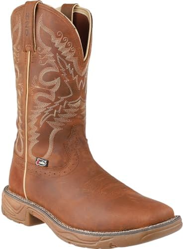 Justin Boots Women's Stampede Rush Tan Waterproof Soft Toe Work Boot Tan 6.5 | Image 1