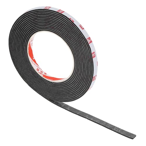 Image of PATIKIL 3 /8 inch W x 5 /64 inch T x 16.4Ft Double Sided Foam Tape, EVA Multipurpose Self Adhesive Weather Sponge Stripping for Home Decorations, Card Scrapbooking DIY Craft Project, Black