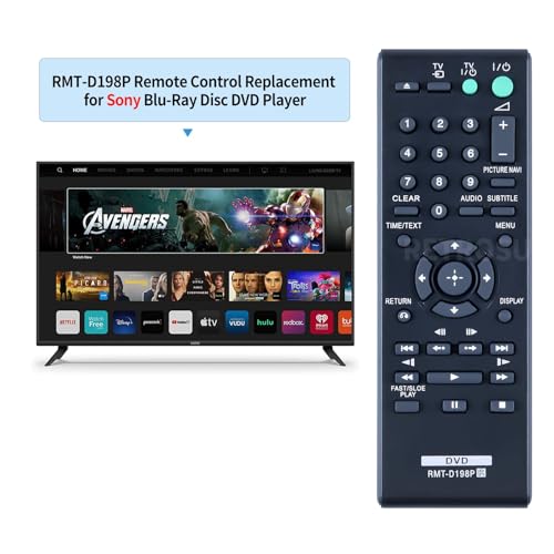 RMT-D198P Replacement Remote Control Suitable for Sony DVD Player DVP-SR120 DVP-SR170 DVP-SR320 DVP-SR350 DVP-SR360 DVP-SR370 DVP-SR405P DVP-SR750H DVP-SR750HP DVP-SR760H DVP-SR760HP - Image 2