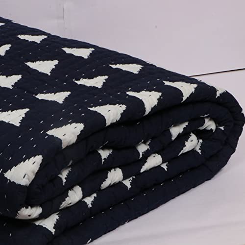 Couverture kantha en coton INDACORIFY jeté de lit imprimé - 3