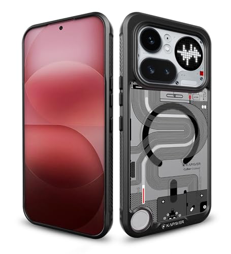 Image of KAPAVER Cyber-i Edition Case for Nothing Phone 4a Pro MagSafe, Magnetic | Nothing Phone 4a Pro Back Cover (Mag-X Cyber-i)