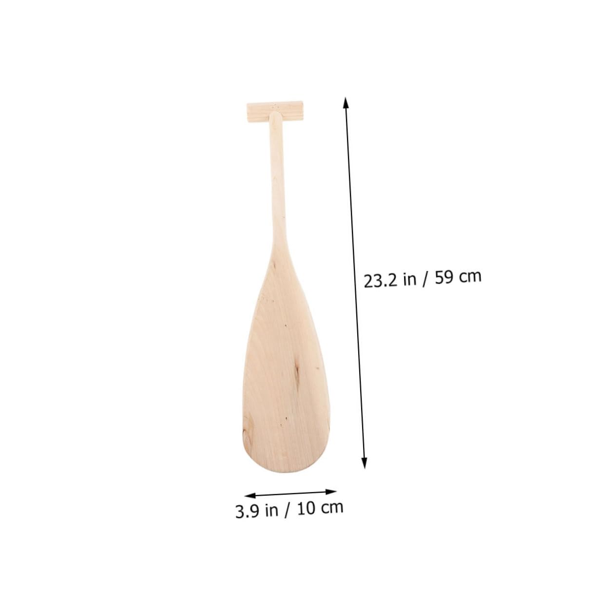 Toddmomy Wooden Boat Paddle Wooden Canoe Paddle Unfinished Solid Pine Paddle for Boat Marine Drift Boat Drawing Art Crafts