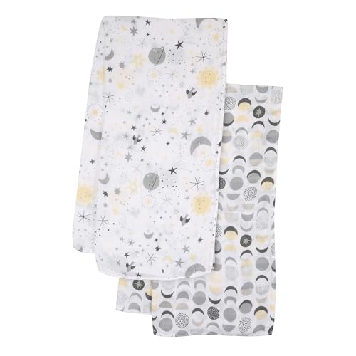 Image of Bedtime Originals Little Star Celestial Cotton Muslin Swaddle Blankets 2-Pack