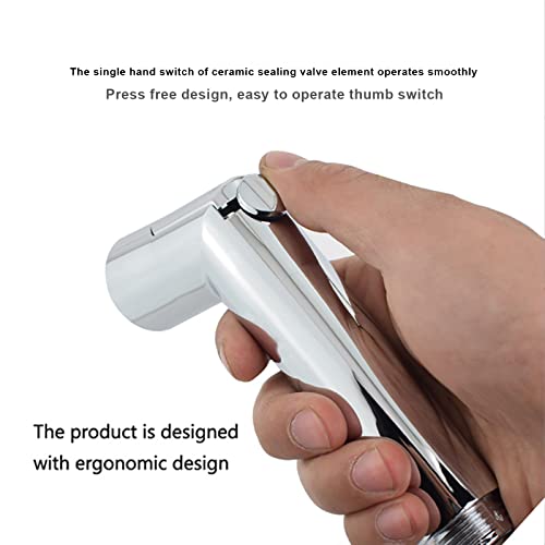 Douchette WC kit complet avec flexible et adaptateurs G1/2 G3/8 - 7