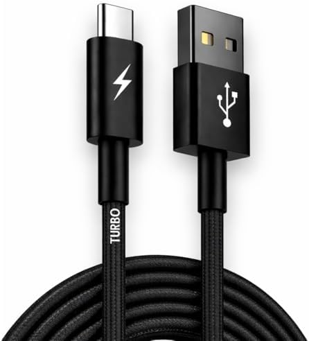Cabo USB-C 1 Metro Turbo PD 3.0 QC 4.0 — Nylon Trançado Reforçado...