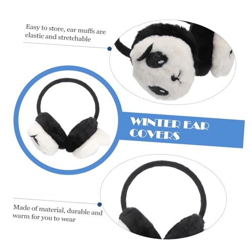 Earmuff de invierno de peluche GALPADA con tres orejeras divertidas 4