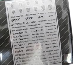 ZoomOn ZD032 1/24 Porsche Logo Metal Sticker