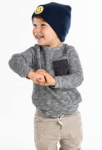 Image of Funky Junque Kids Cozy Knit Winter Beanie Hat - Perfect Holiday Stocking Stuffer