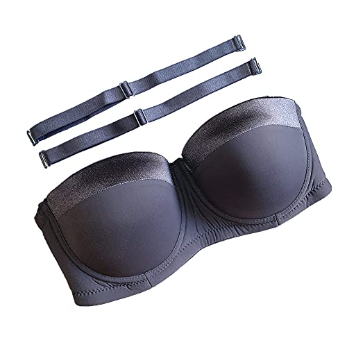 Image of Women's Strapless Bra B /C /D /DD /DDD /G 1 /2 Cup Seamless Plus Size Balconette Bra H059