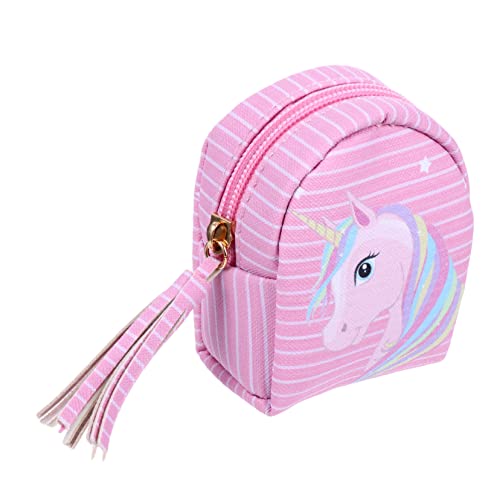 1pc Mini Cartoon Coin Purse Adorable Design for Girls Pu Material Earphone Cable Bag Change Purse