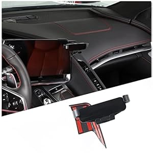Daeiclru Car Phone Mount Compatible with Chevrolet Corvette C8 2020-2023, Phone Holder Dashboard Mount Stand, Cell Phone Holder for Navigation Screen (Style B)