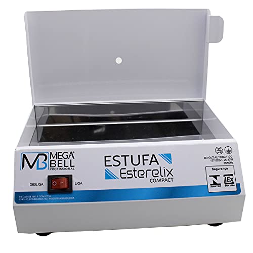 Estufa Manicure Esterilizadora P/Alicate Pedicure + Bandeja com Pinça - Mega Bell