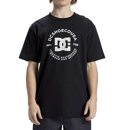 T-Shirt Homme DC Shoes DC Star Pilot HSS Noir Manches Courtes Col Rond